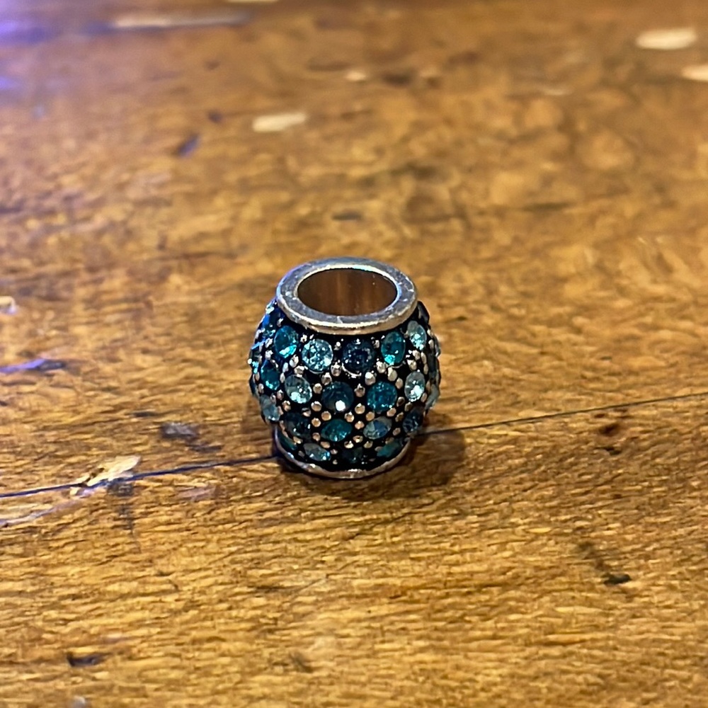 Brighton blue sparkly bead